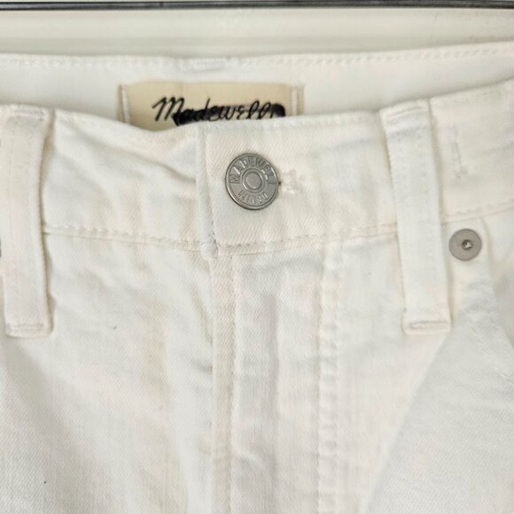 Madewell Mom Perfect Vintage High Waisted Tile White Tapered Leg Jeans New 26 - Picture 5 of 13